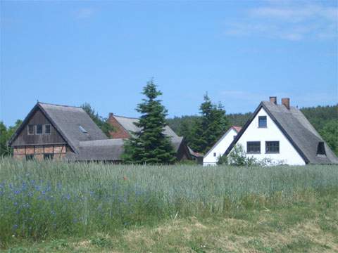 Typisches Dorf im Usedomer Hinterland: Stoben zwischen Benz, Pudagla und Neppermin.