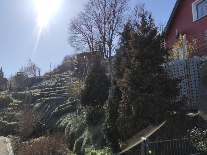 Bergstraße in Kamminke: Blick aufs Stettiner Haff.