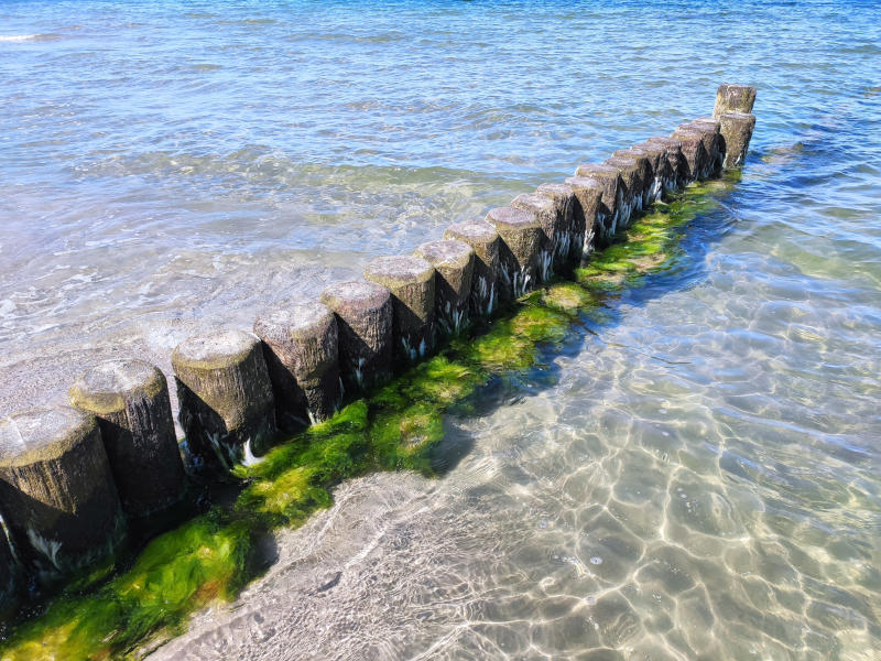 Ideal für einen Sommerurlaub: Klares Ostseewasser zwischen Koserow und Kölpinsee.