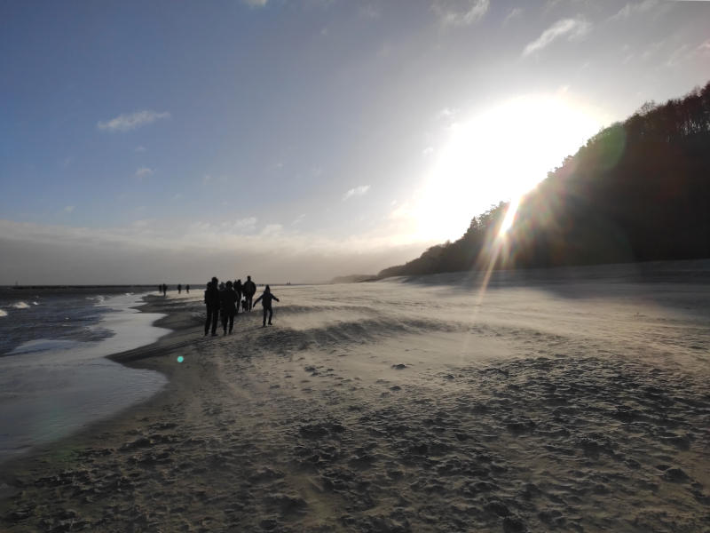 Ein Raub der Ostsee: Der Streckelsberg vor Koserow - im Meer liegt die Vinetabank.