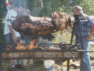 Loddiner Erntefest 1999: Feiern bis in den Morgen.