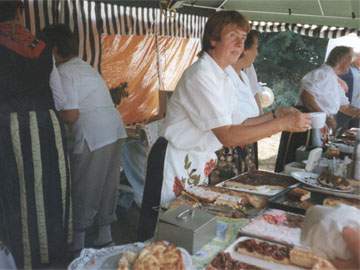 Loddiner Erntefest 1999: Feiern bis in den Morgen.