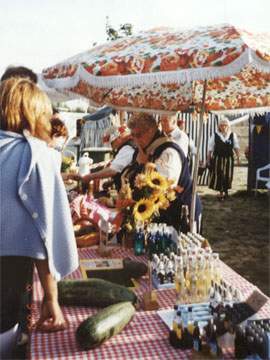 Tradition auf Usedom: Das Loddiner Erntefest 2003.