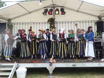 Traditionen auf Usedom: Loddiner Erntefest 2009.