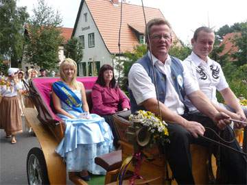 Traditionen auf Usedom: Loddiner Erntefest 2010.