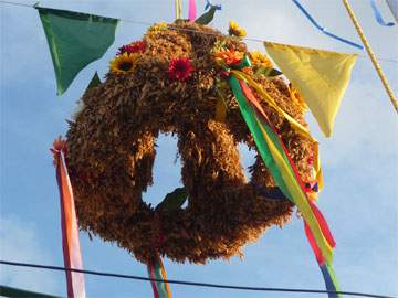 Traditionen auf Usedom: Loddiner Erntefest 2010.