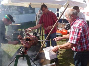 Traditionen auf Usedom: Loddiner Erntefest 2010.