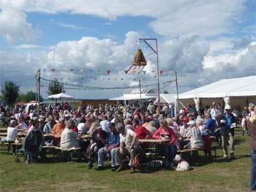 Traditionen auf Usedom: Loddiner Erntefest 2010.