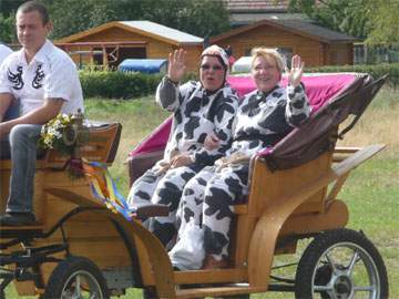 Traditionen auf Usedom: Loddiner Erntefest 2010.