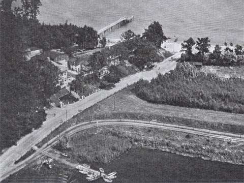 Seebad Loddin: Die Inselmitte Usedoms auf dem Luftbild.