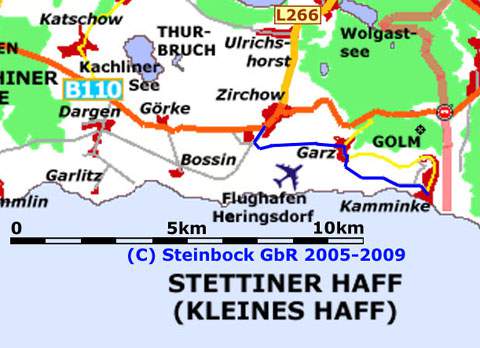 Lyonel Feininger-Tour: Kamminke - Zirchow an der Usedomer Küste zum Kleinen Haff.