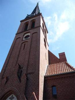 Kirche des Ostseebades Ahlbeck auf der Insel Usedom.