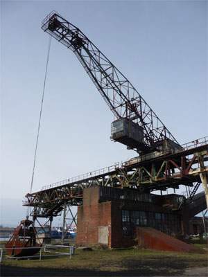 Bekohlungsanlage: Das Kraftwerk von Peenemünde auf der Insel Usedom.