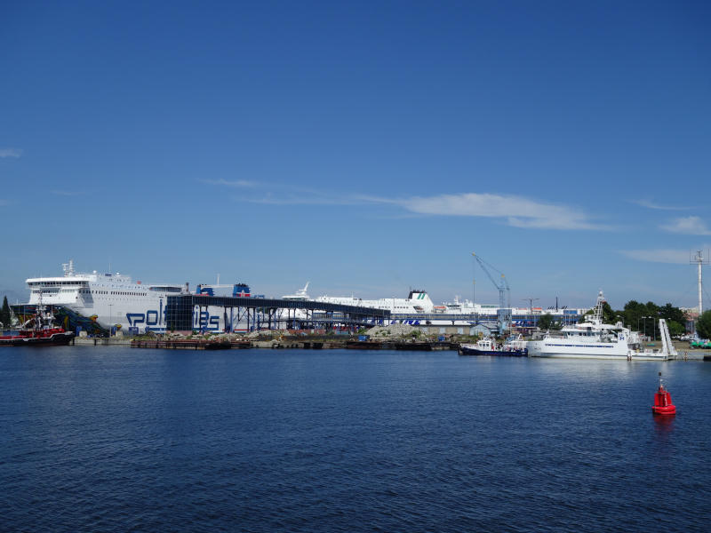 Auch der Aus- und Neubau der Fährterminals im Hafen von Swinemünde schreitet voran.