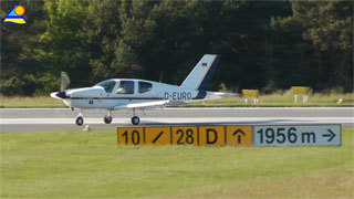 Mit dem Flugzeug auf die Ostseeinsel Usedom: Der Usedomer Flughafen Heringsdorf.