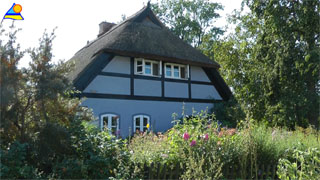 Auf der Usedomer Halbinsel Lieper Winkel liegt das kleine Feriendorf Quilitz am Peenestrom.