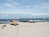 Seebrücke: Der weiße Sandstrand der Ostseeinsel Usedom.