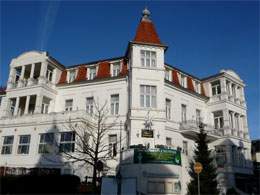 Wilhelminische Bäderarchitektur: Hotel Buchenpark im Ostseebad Bansin.