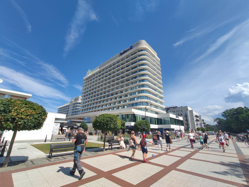 Die neue Strandpromenade von Swinemünde: Modern, hell, freundlich und immer gepflegt.